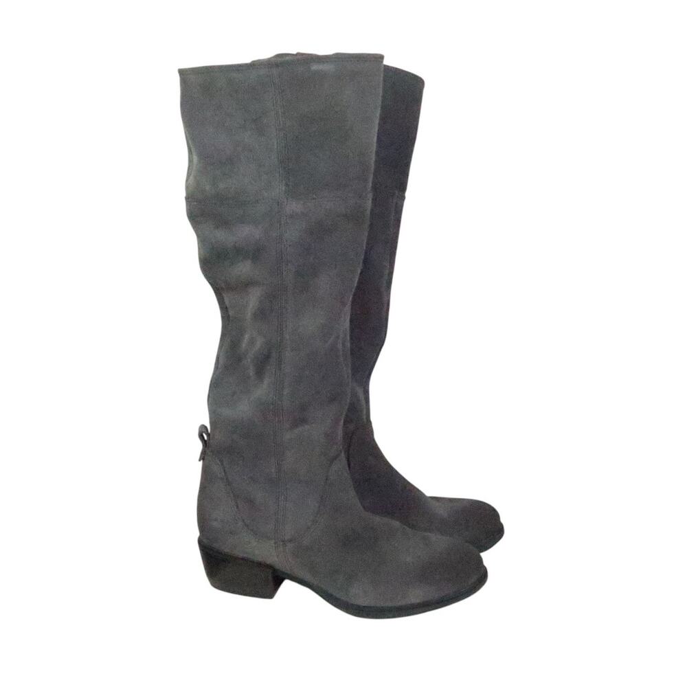 Timberland Grey Suede Leather Tall Knee High Boots Womens 8